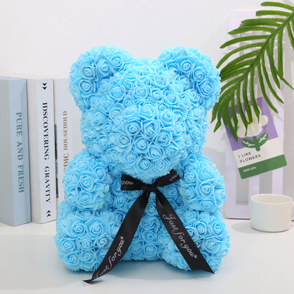 Blue Rose Bear