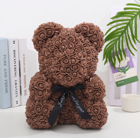 Chocolate Rose Bear