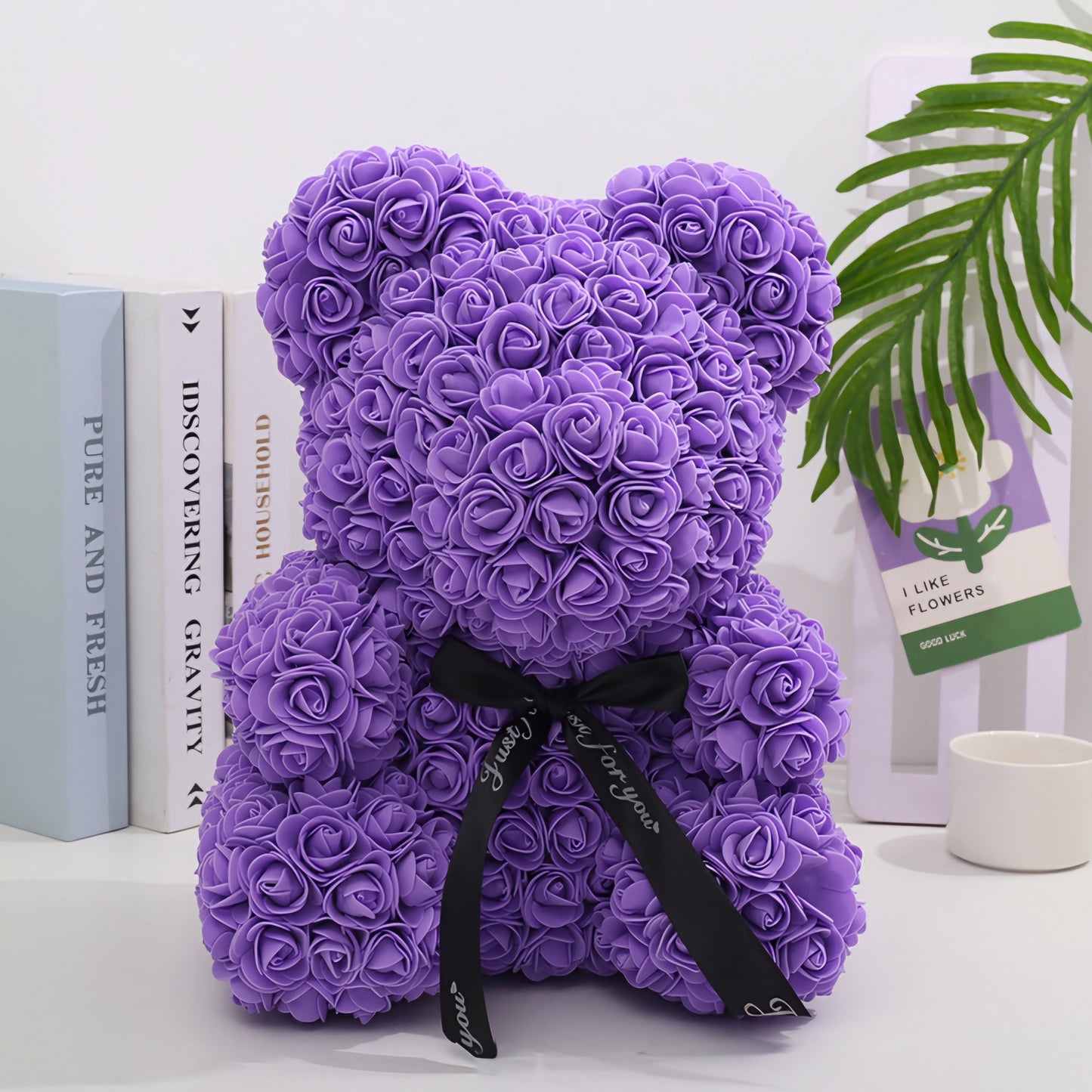 Purple Rose Bear