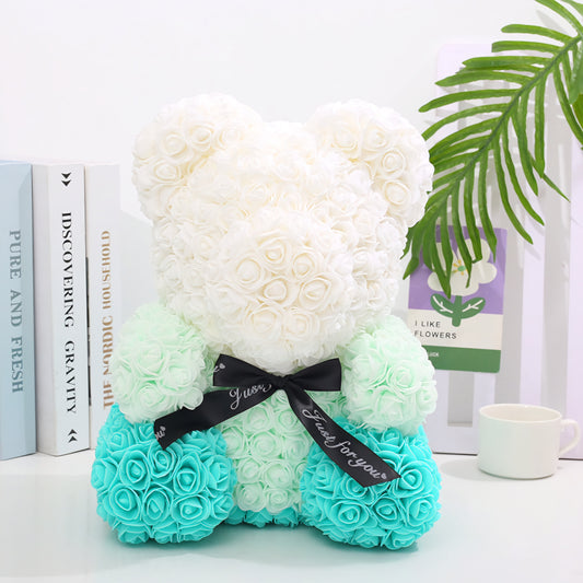 Tiffany White Rose Bear